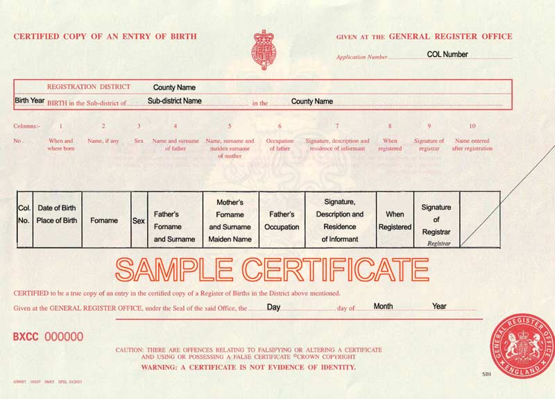 Certificate Translation birth Marriage Death Qualifications Etc 